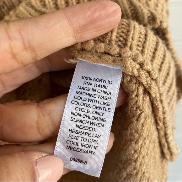 Waffle knit pullover sweater Size Medium - Picture 5 of 9